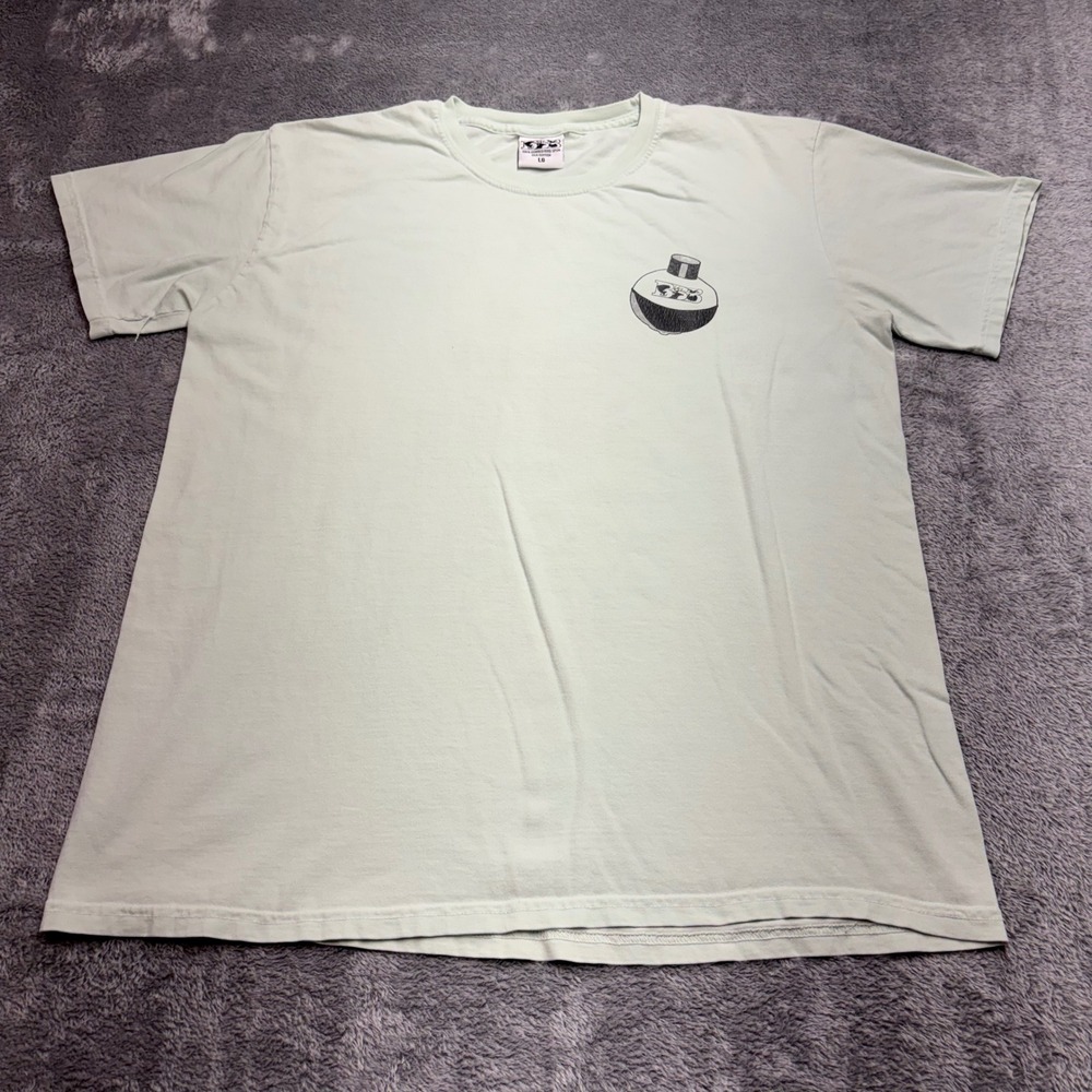 BBB Bass Bucks Birds T-Shirt Mens LG Mint Green Good Graphic Hunting Fishing Tee